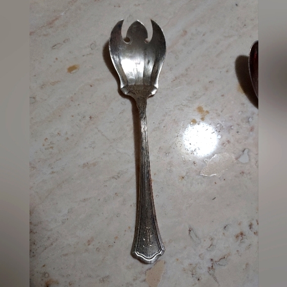 R. Wallace & Sons 1890'S RARE Sterling Meat Fork! - Picture 1 of 7
